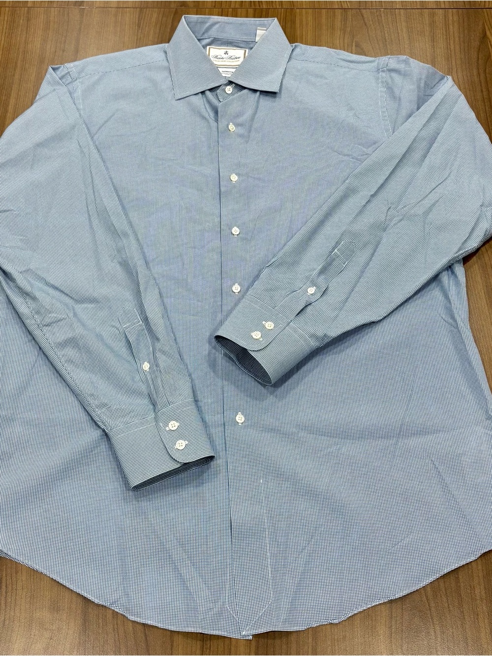 Brooks Brothers Luxury Shirt Collection X Thomas Mason Men's Dress Shirt Size 17